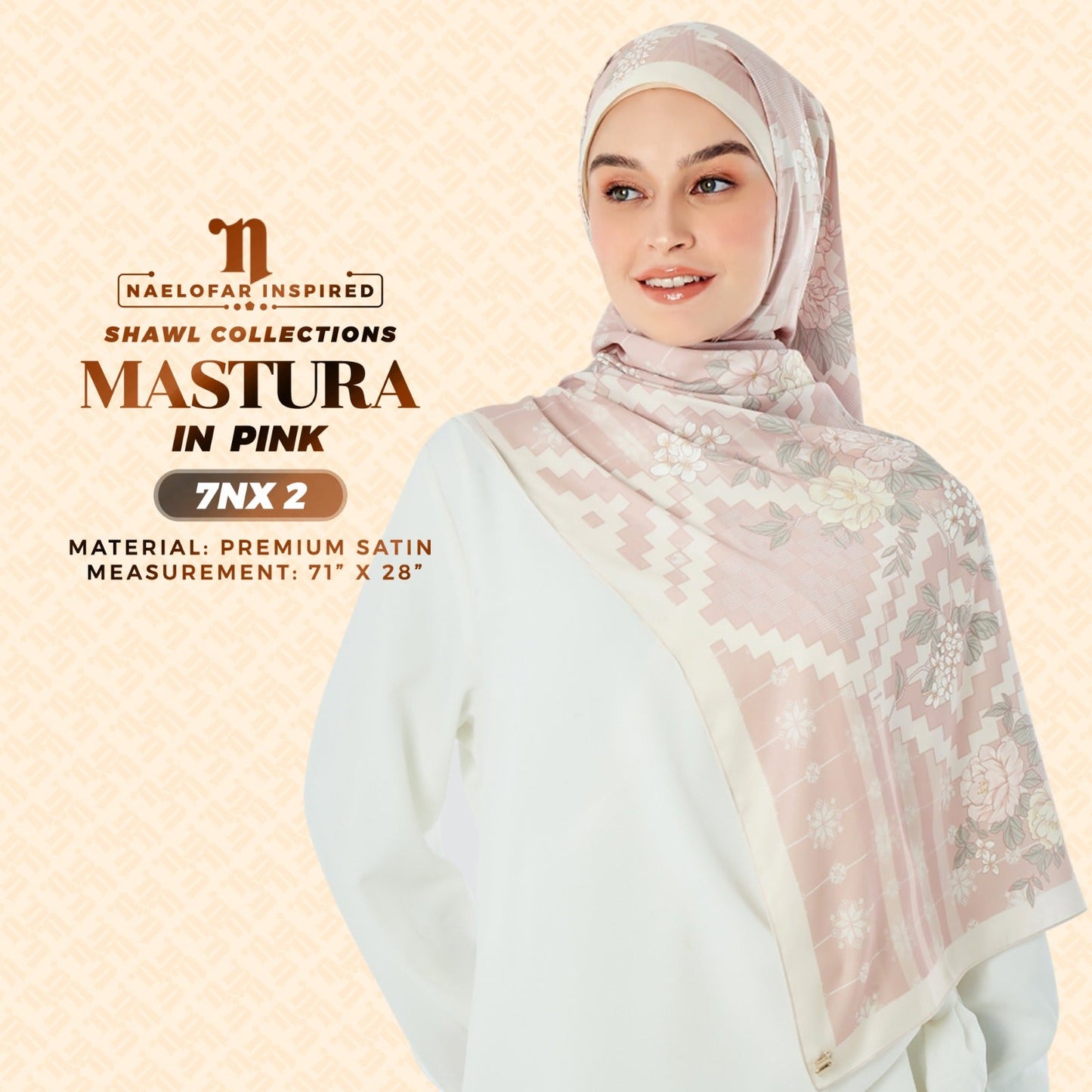 Naelofar Inspired Mastura Shawl Collection - 7NX