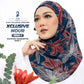 Hyat Hijab Inspired Mix Design Xclusive Instant Collection With Box