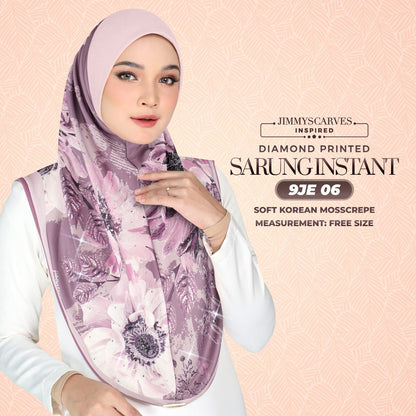 Jimmy Scarves Inspired -  Instant Sarung Diamond Printed