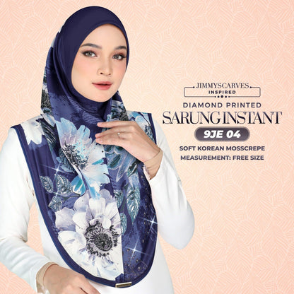 Jimmy Scarves Inspired -  Instant Sarung Diamond Printed