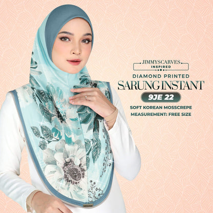 Jimmy Scarves Inspired -  Instant Sarung Diamond Printed