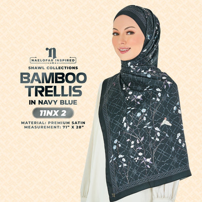 Naelofar Inspired Bamboo Trellis Shawl Collection