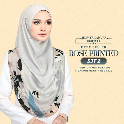 Jimmy Scarves Inspired Rose Printed Instant Collection