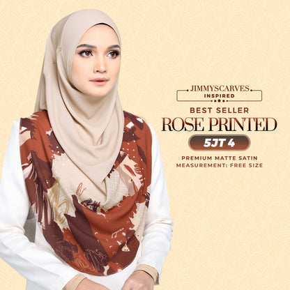 Jimmy Scarves Inspired Rose Printed Instant Collection