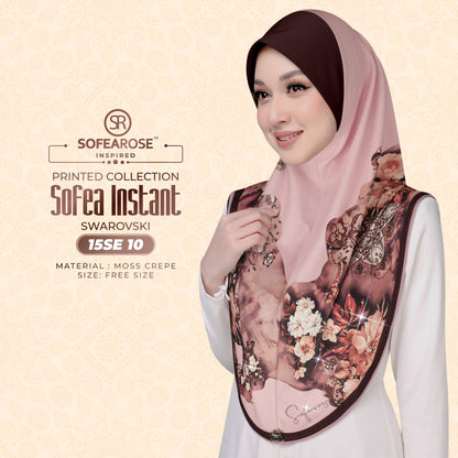 Sofearose Printed Instant Sarung Swarovski Collection