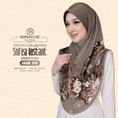 Sofearose Printed Instant Sarung Swarovski Collection