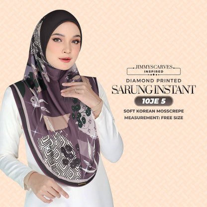 Jimmy Scarves Inspired - Instant Sarung Diamond Printed