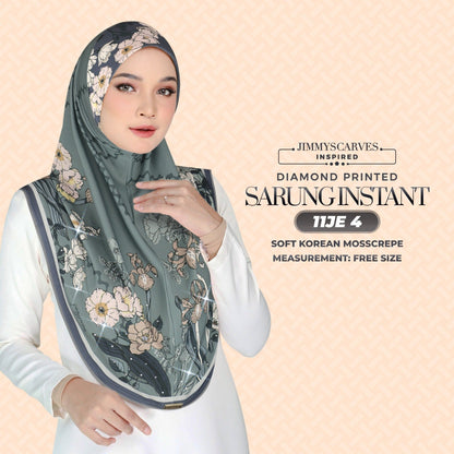 Jimmy Scarves Inspired - Instant Sarung Diamond Printed