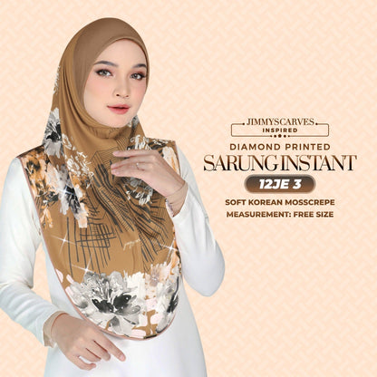 Jimmy Scarves Inspired - Instant Sarung Diamond Printed