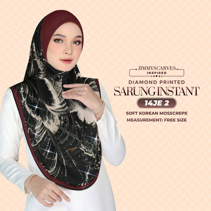 Jimmy Scarves Inspired - Instant Sarung Diamond Printed