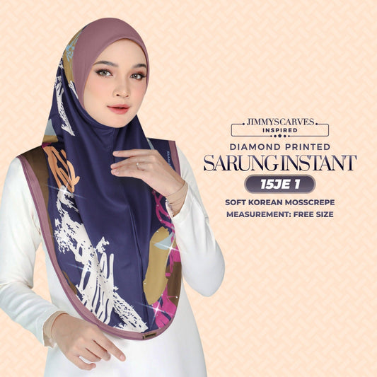 Jimmy Scarves Inspired - Instant Sarung Diamond Printed