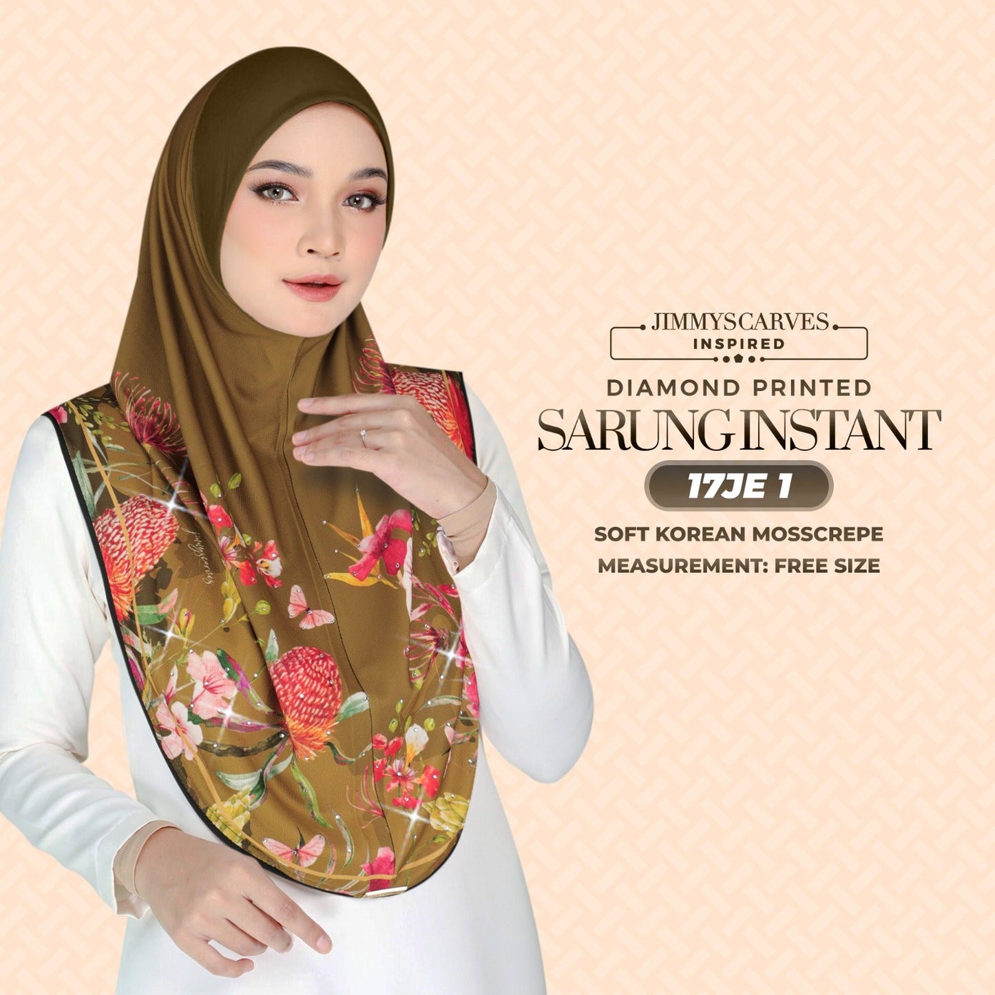 Jimmy Scarves Inspired - Instant Sarung Diamond Printed