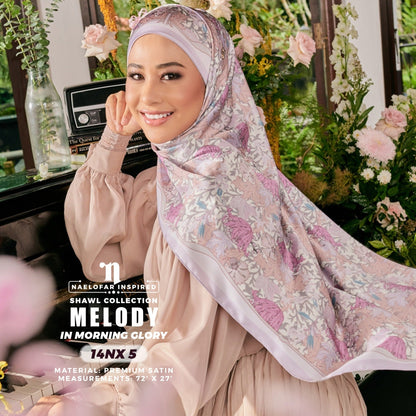 Naelofar Inspired Melody Printed Shawl Collection