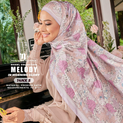 Naelofar Inspired Melody Printed Shawl Collection