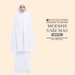 Telekung Siti Khadijah Inspired Signature Sari Mas Collection - Free Wovenbag