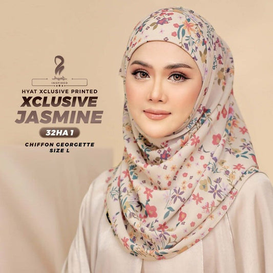 Hyat Hijab Inspired Xclusive Fuchsia, Jasmine, Kashmir & Marina Collection With Box