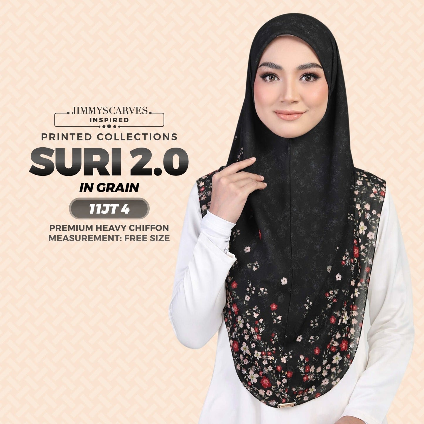 Jimmy Scarves Inspired SURI 2.0 SQ Instant Printed Collection (11JT)