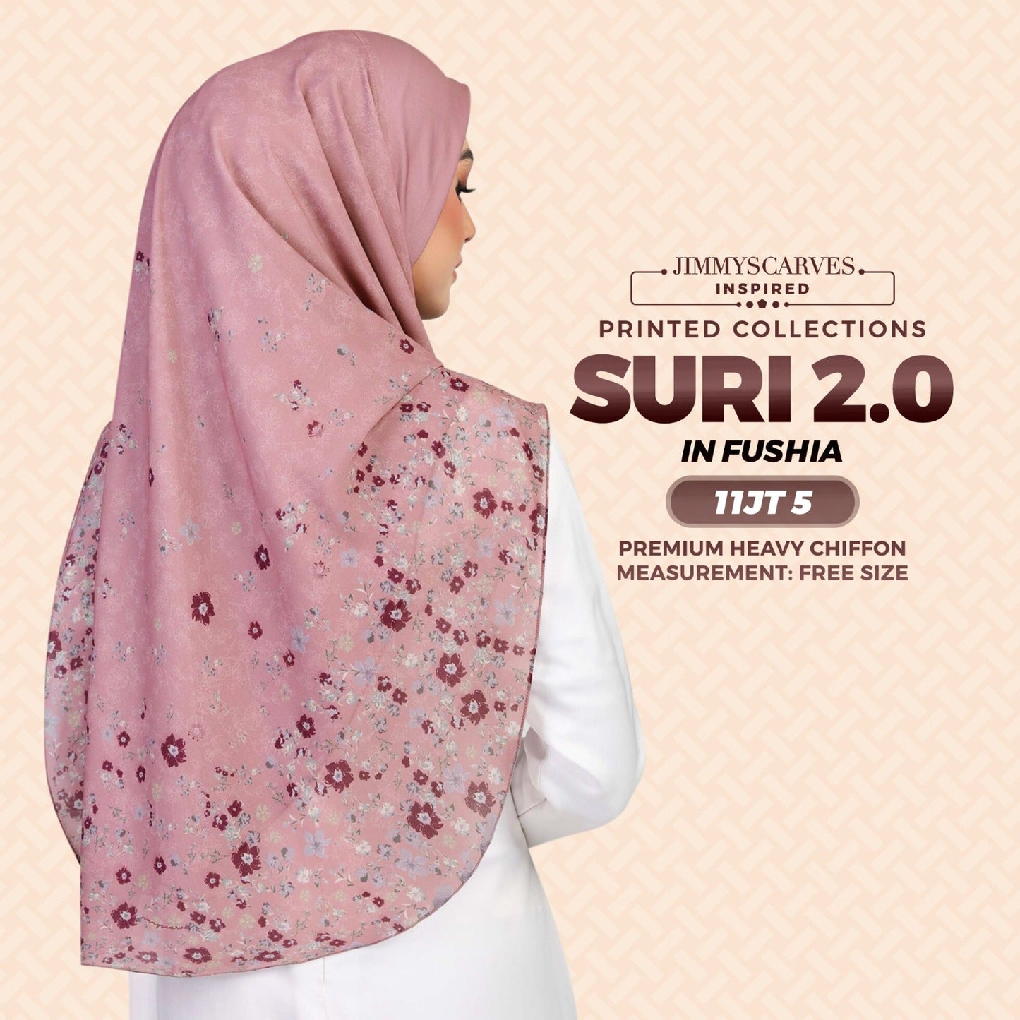 Jimmy Scarves Inspired SURI 2.0 SQ Instant Printed Collection (11JT)