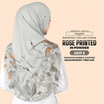 Jimmy Scarves Rose Printed Collection (12JT)