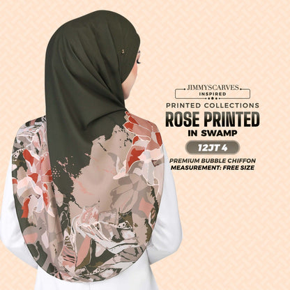 Jimmy Scarves Rose Printed Collection (12JT)