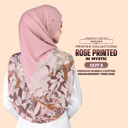 Jimmy Scarves Rose Printed Collection (12JT)