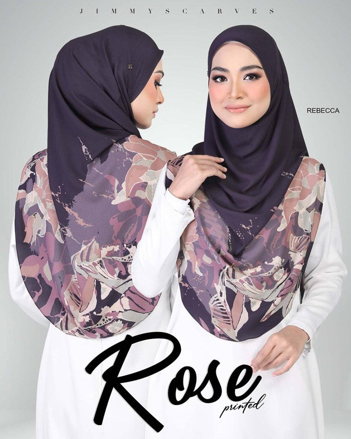 Jimmy Scarves Rose Printed Collection (12JT)