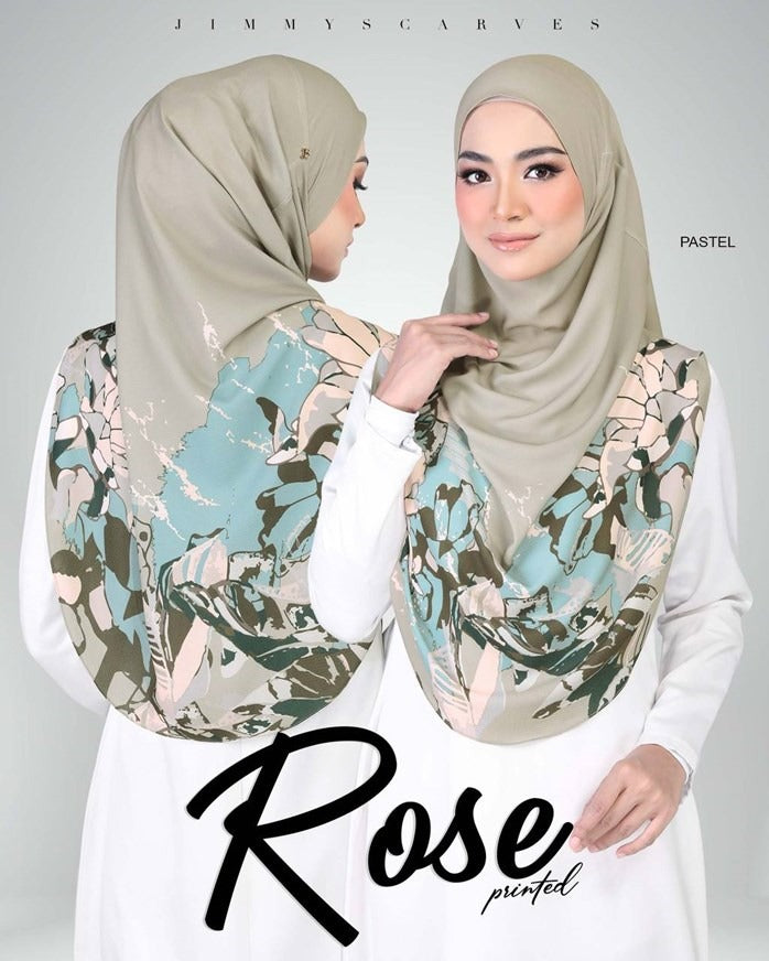 Jimmy Scarves Rose Printed Collection (12JT)