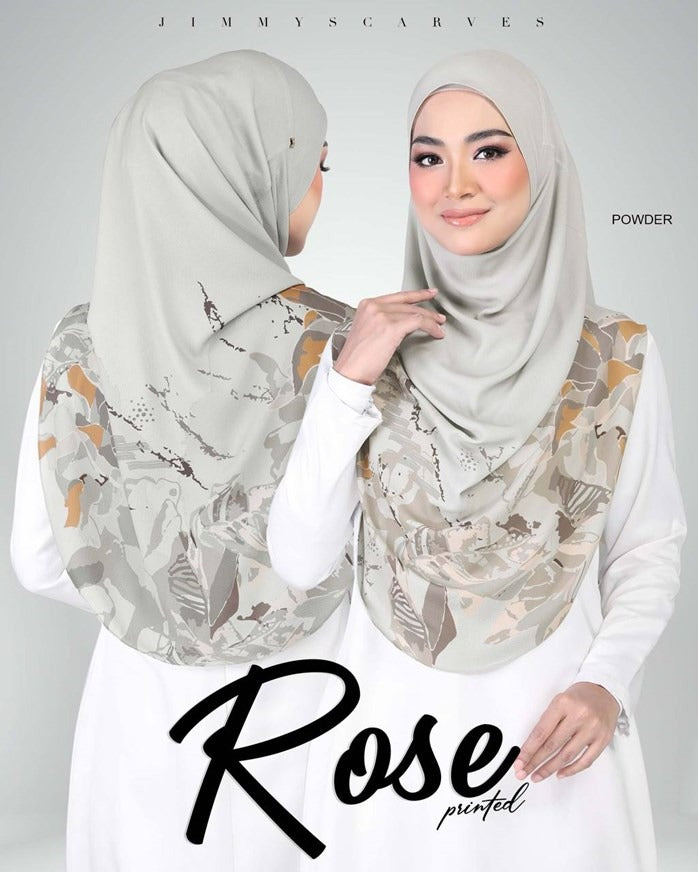 Jimmy Scarves Rose Printed Collection (12JT)