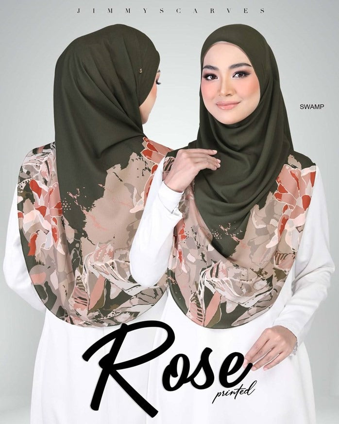 Jimmy Scarves Rose Printed Collection (12JT)