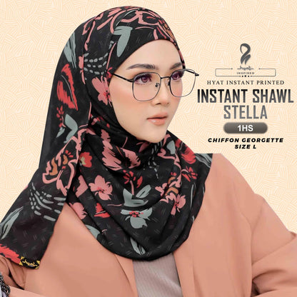 Hyat Inspired Instant Shawl Stella & Rosemary Collection With Box (1-2HS)