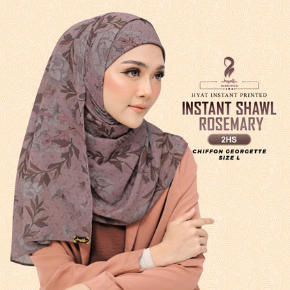 Hyat Inspired Instant Shawl Stella & Rosemary Collection With Box (1-2HS)