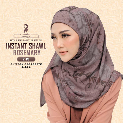 Hyat Inspired Instant Shawl Stella & Rosemary Collection With Box (1-2HS)