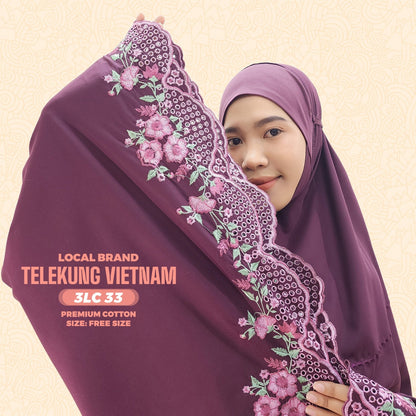 Telekung Local Brand Sulam 1 Collection (3LC)