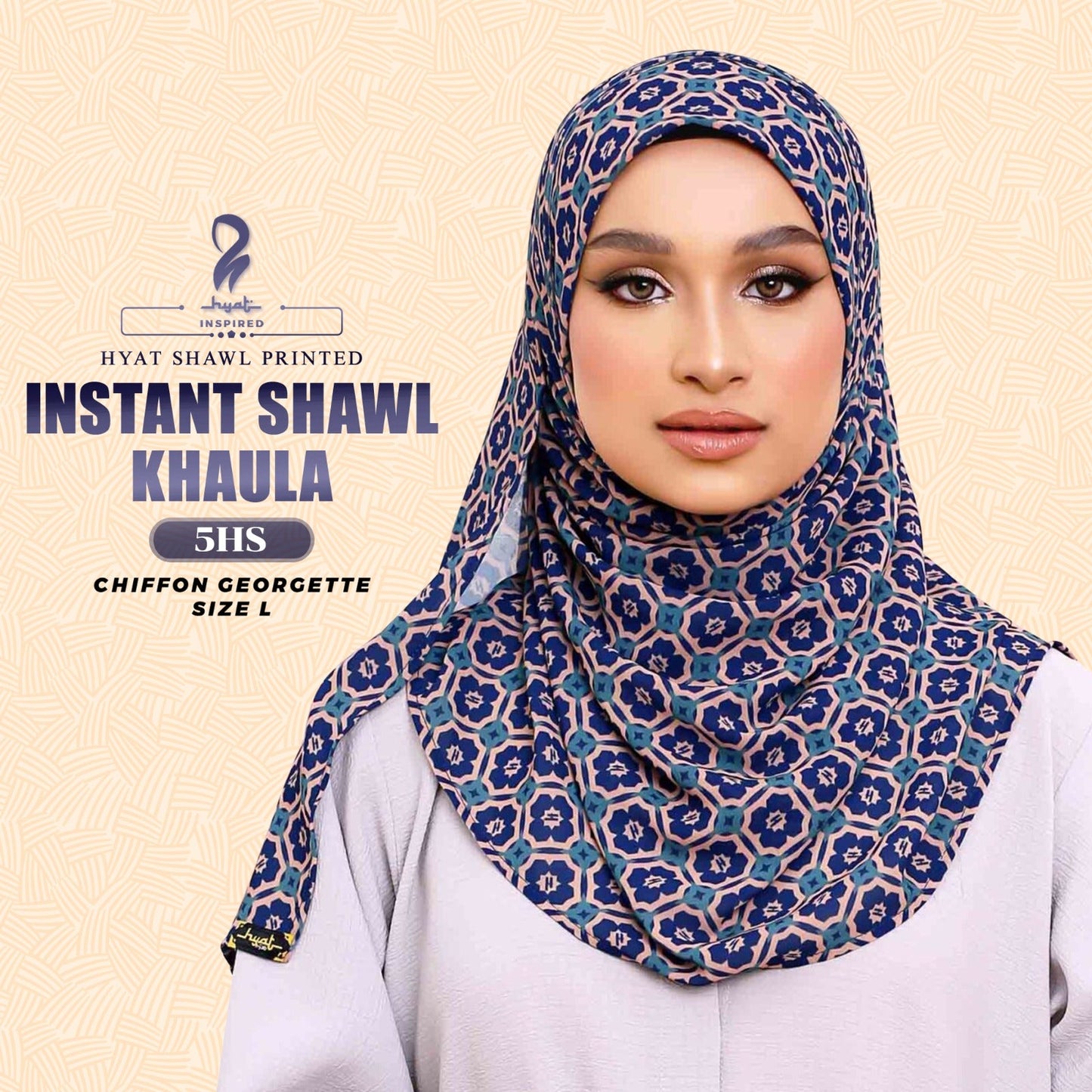 Hyat Hijab Inspired Faqeeha Elmeera Khaula Medina Qaheera Instant Shawl Collection With Box (3-7HS)