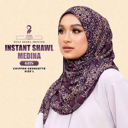 Hyat Hijab Inspired Faqeeha Elmeera Khaula Medina Qaheera Instant Shawl Collection With Box (3-8HS)