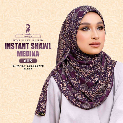 Hyat Hijab Inspired Faqeeha Elmeera Khaula Medina Qaheera Instant Shawl Collection With Box (3-8HS)