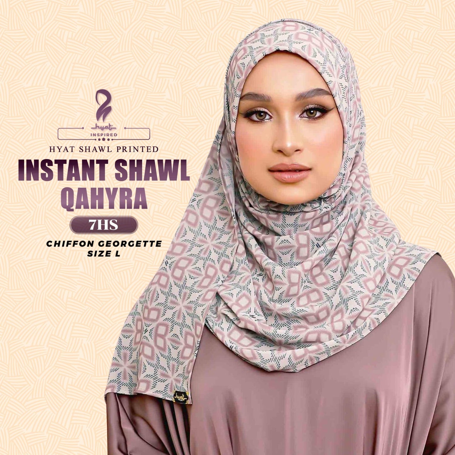 Hyat Hijab Inspired Faqeeha Elmeera Khaula Medina Qaheera Instant Shawl Collection With Box (3-8HS)