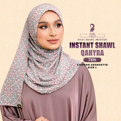 Hyat Hijab Inspired Faqeeha Elmeera Khaula Medina Qaheera Instant Shawl Collection With Box (3-8HS)