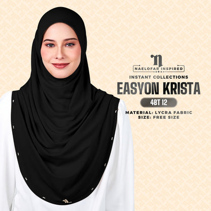 Naelofar Inspired Easyon Krista Plain Instant Collection (4BT)