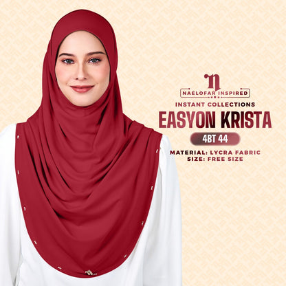 Naelofar Inspired Easyon Krista Plain Instant Collection (4BT)