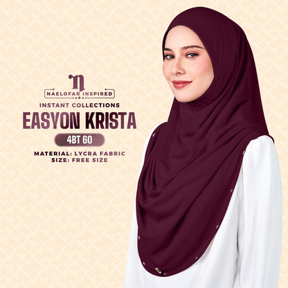 Naelofar Inspired Easyon Krista Plain Instant Collection (4BT)