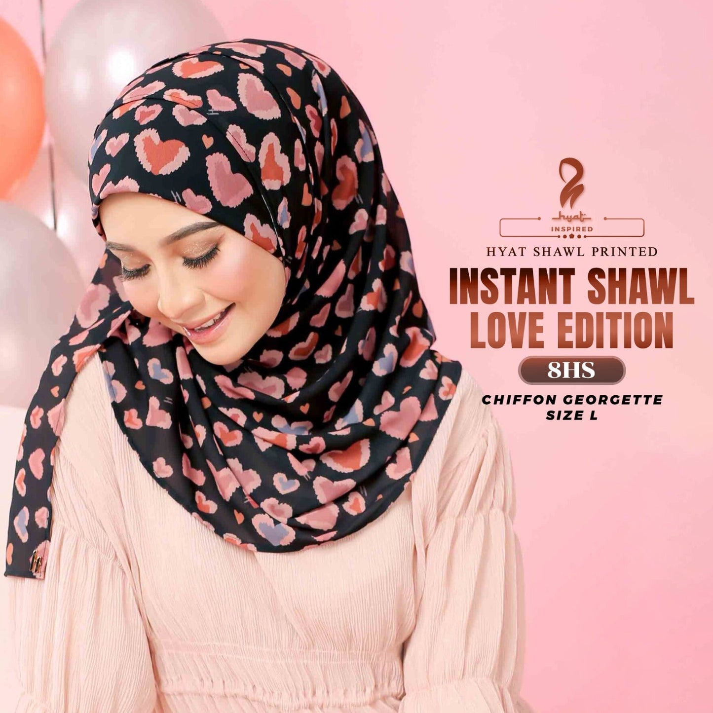 Hyat Hijab Inspired Faqeeha Elmeera Khaula Medina Qaheera Instant Shawl Collection With Box (3-7HS)