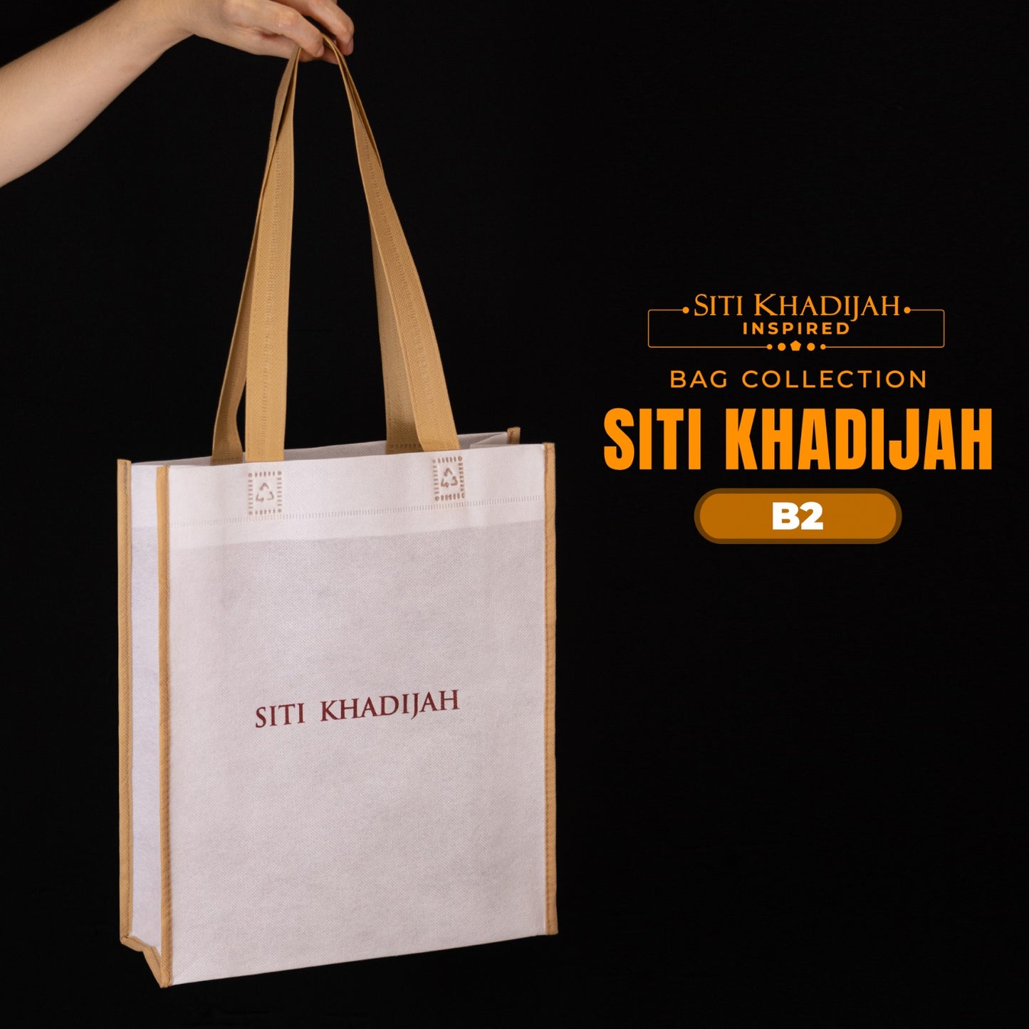 Telekung Siti Khadijah Inspired Modish Ambar Collection - Free Woven Bag