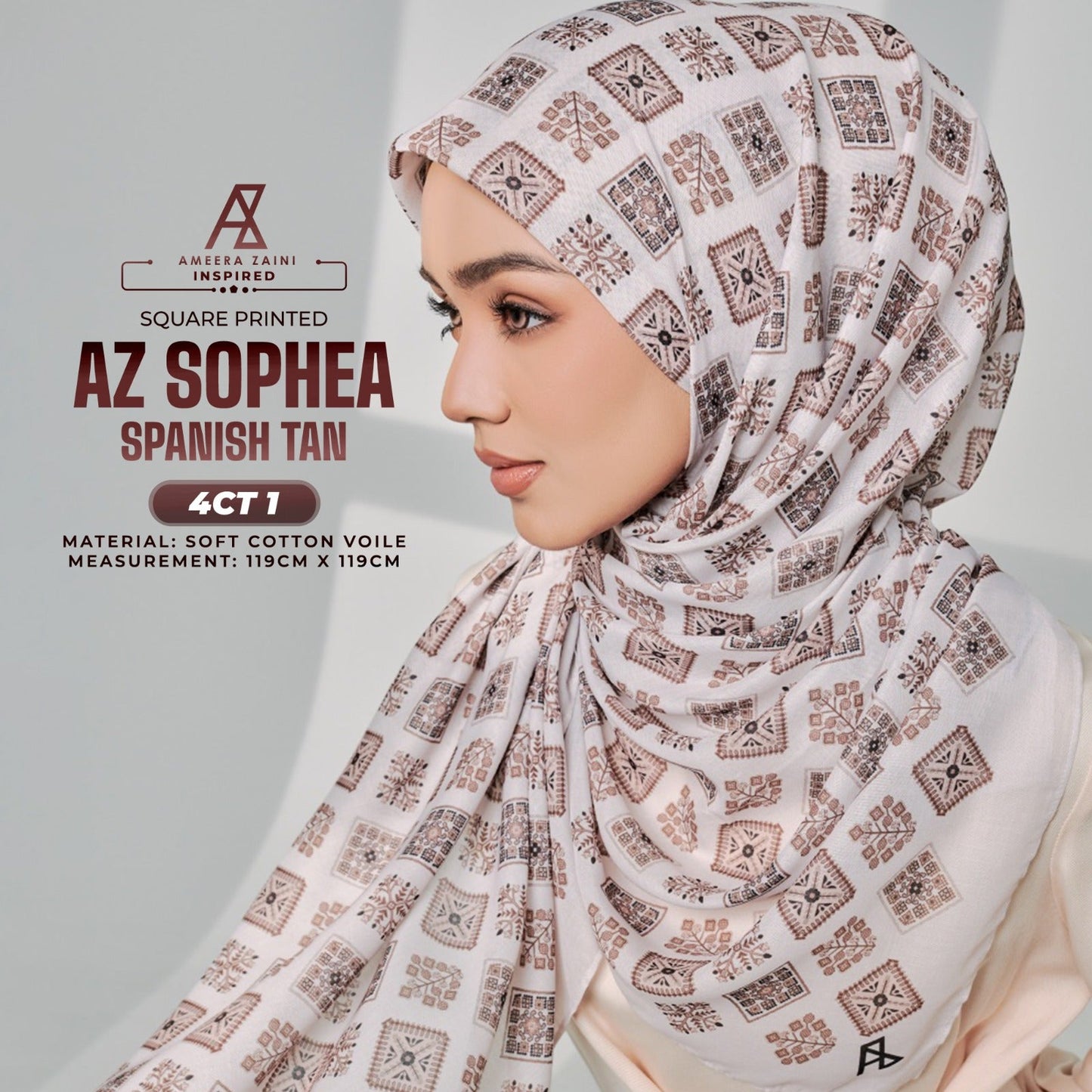 Ameera Zaini Inspired AZ SOPHEA SQ Collection (4CT)