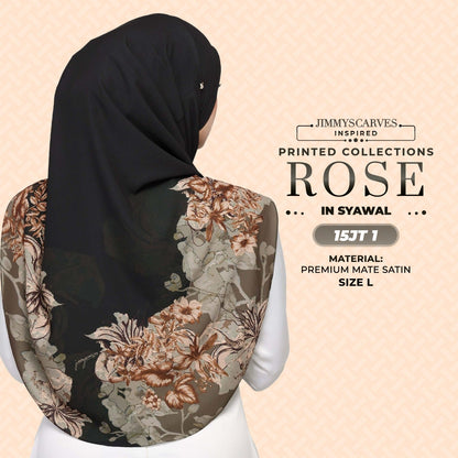 Jimmy Scarves Inspired Rose Printed Mom & Kid Collection (15-19JT)