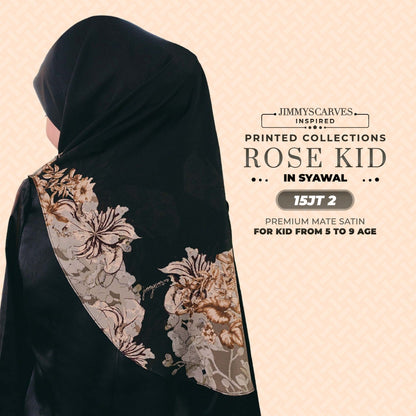 Jimmy Scarves Inspired Rose Printed Mom & Kid Collection (15-19JT)