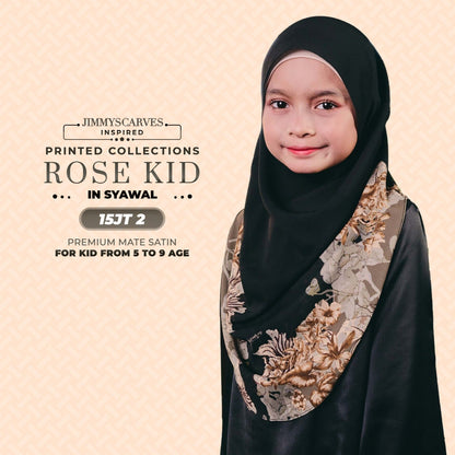 Jimmy Scarves Inspired Rose Printed Mom & Kid Collection (15-19JT)