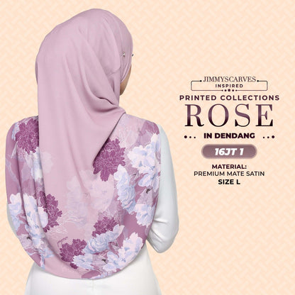 Jimmy Scarves Inspired Rose Printed Mom & Kid Collection (15-19JT)