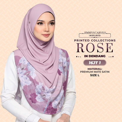 Jimmy Scarves Inspired Rose Printed Mom & Kid Collection (15-19JT)