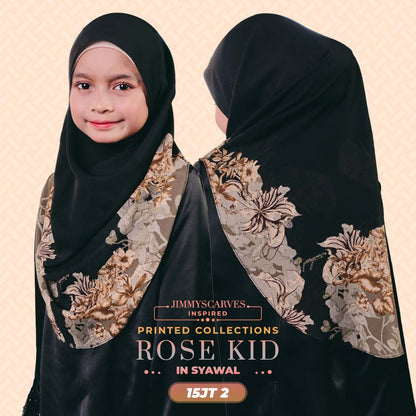 Jimmy Scarves Inspired Rose Printed Mom & Kid Collection (15-19JT)